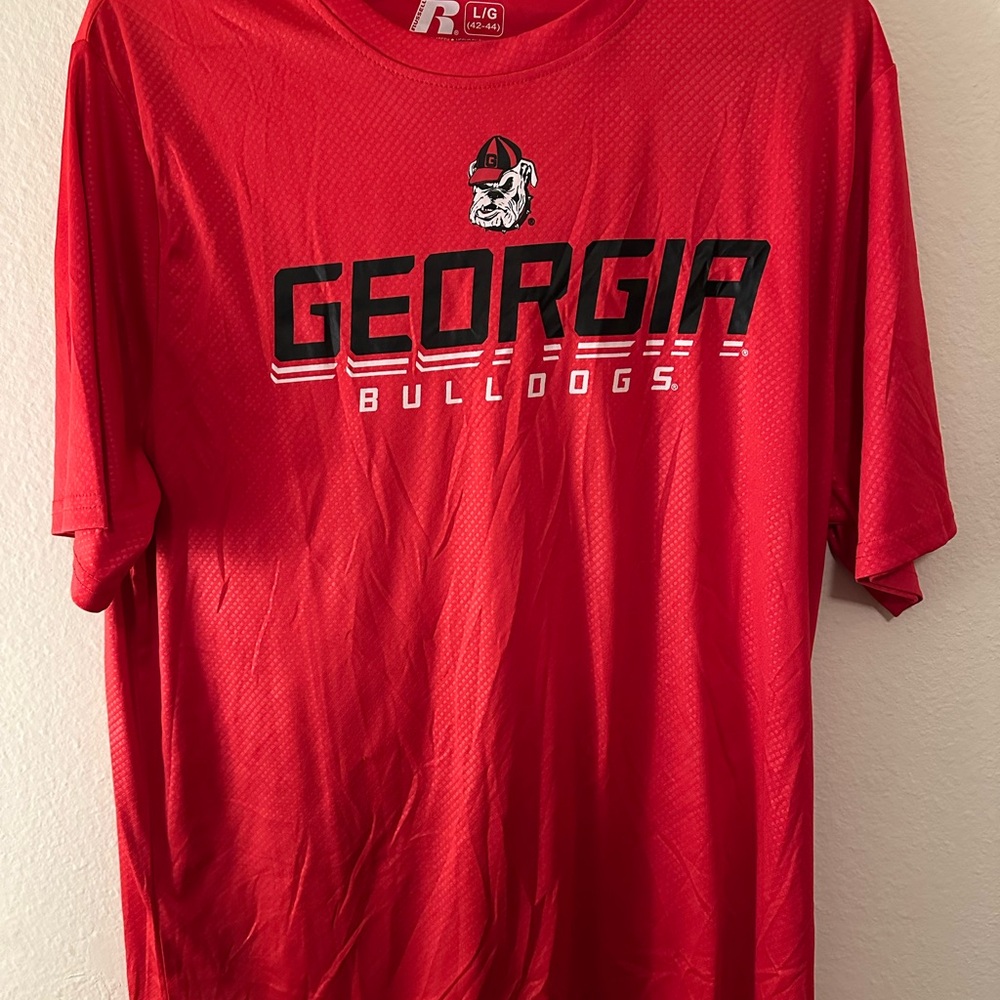 Russell Athletic Red Georgia Bulldogs Short Sleeve Tee